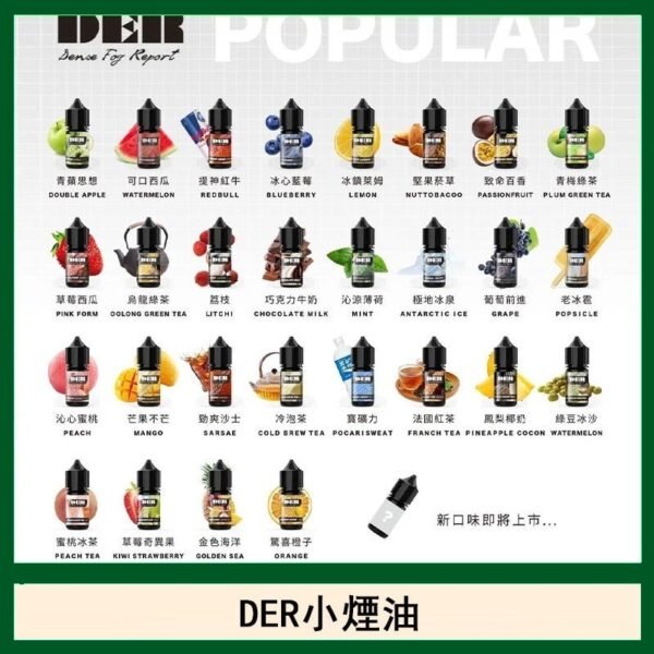 DER系列電子煙主機小煙油30ml #3.0%