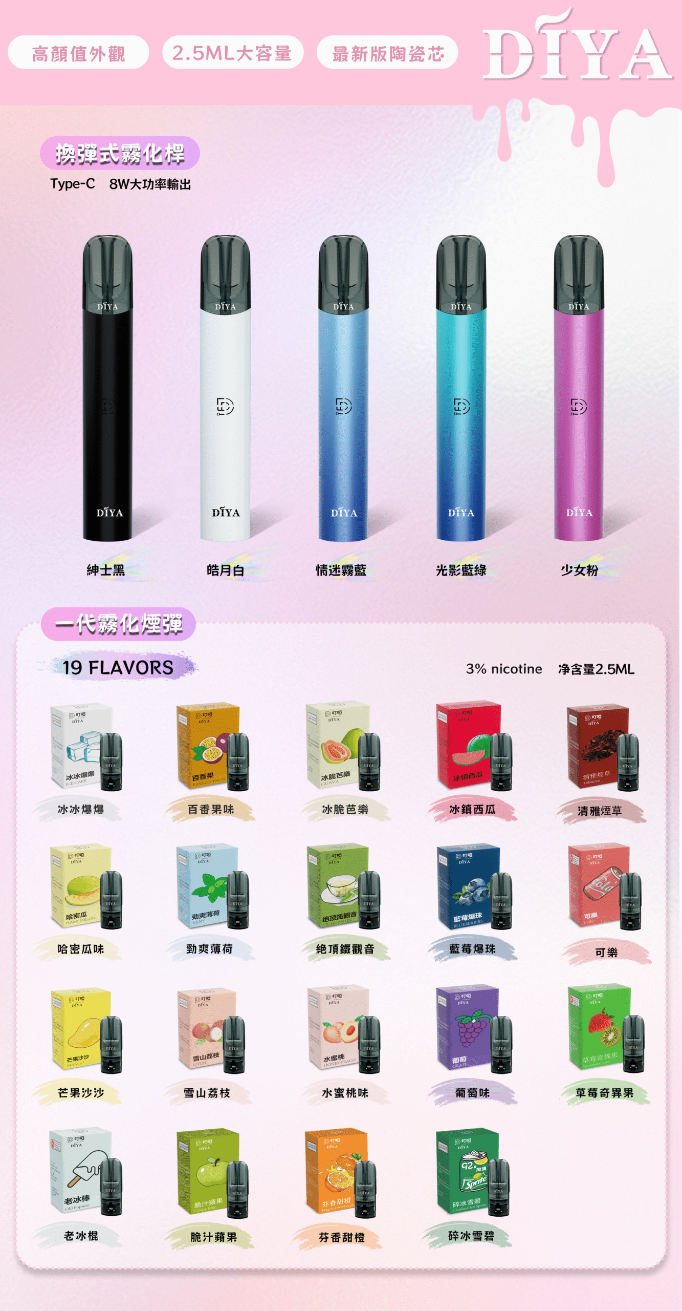 DIYA叮啞電子煙一代主機