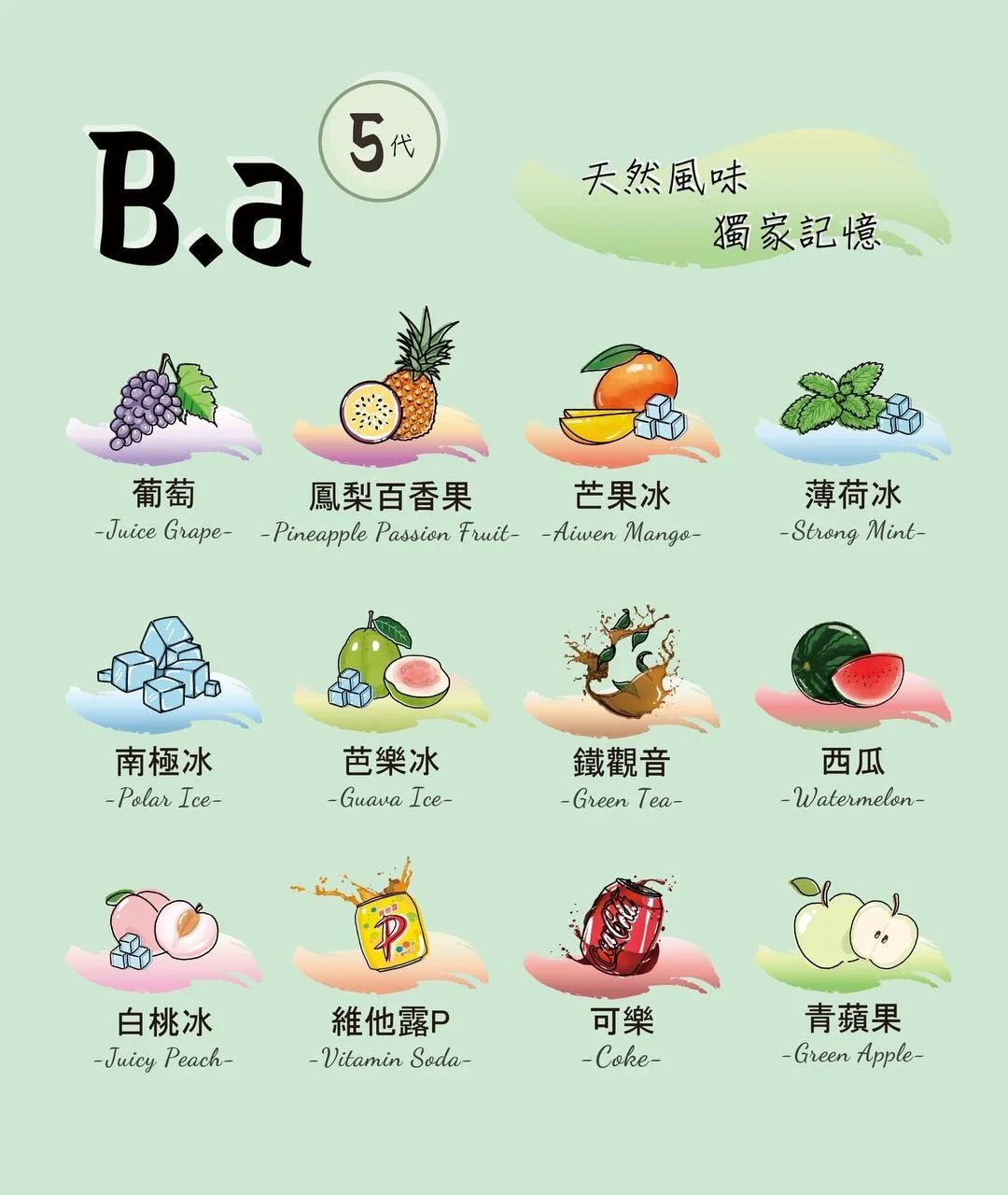 B.A 5代電子煙煙彈