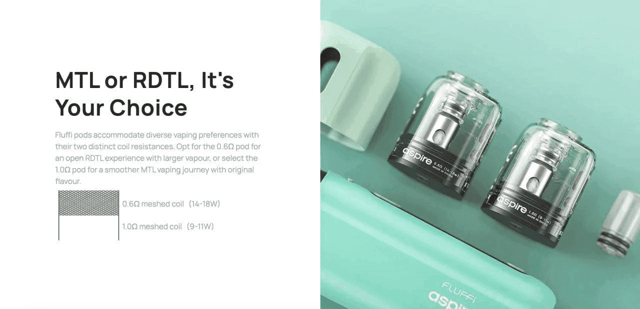 Aspire Fluffi 酪梨妹妹註油式主機煙彈空倉替換倉0.6|1.0:圖片 12